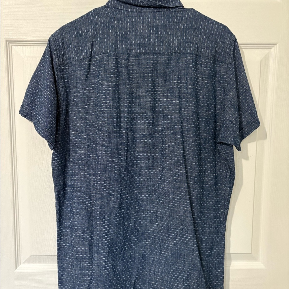 Men's Blue Short Sleeve Shirt